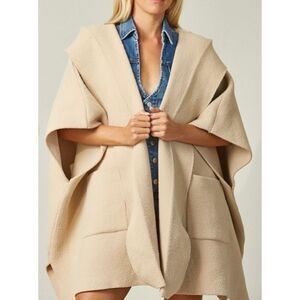 Free People Oversized Hooded Poncho
